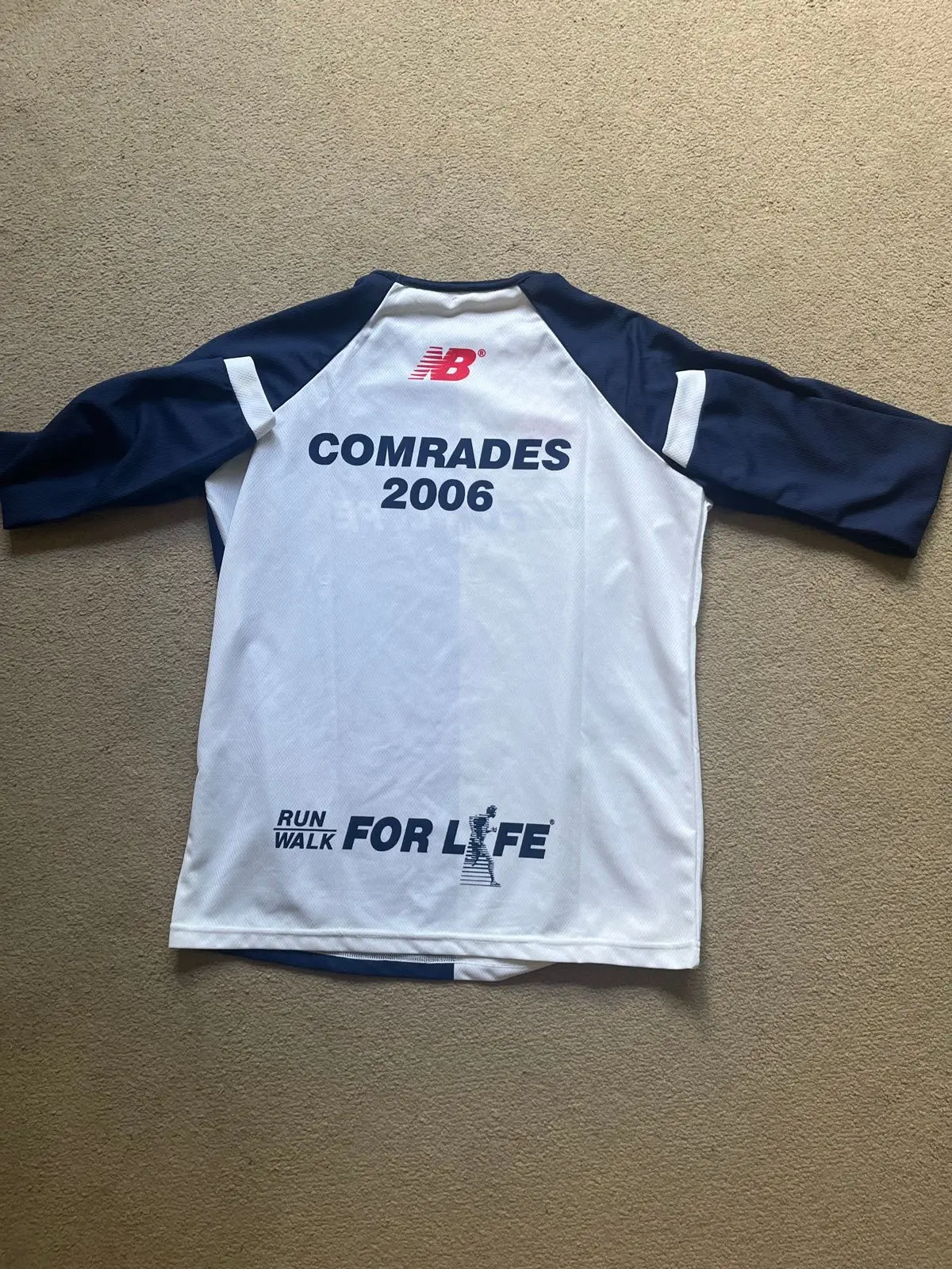 New Balance Run Walk For Life Raglan T-Shirt Navy S