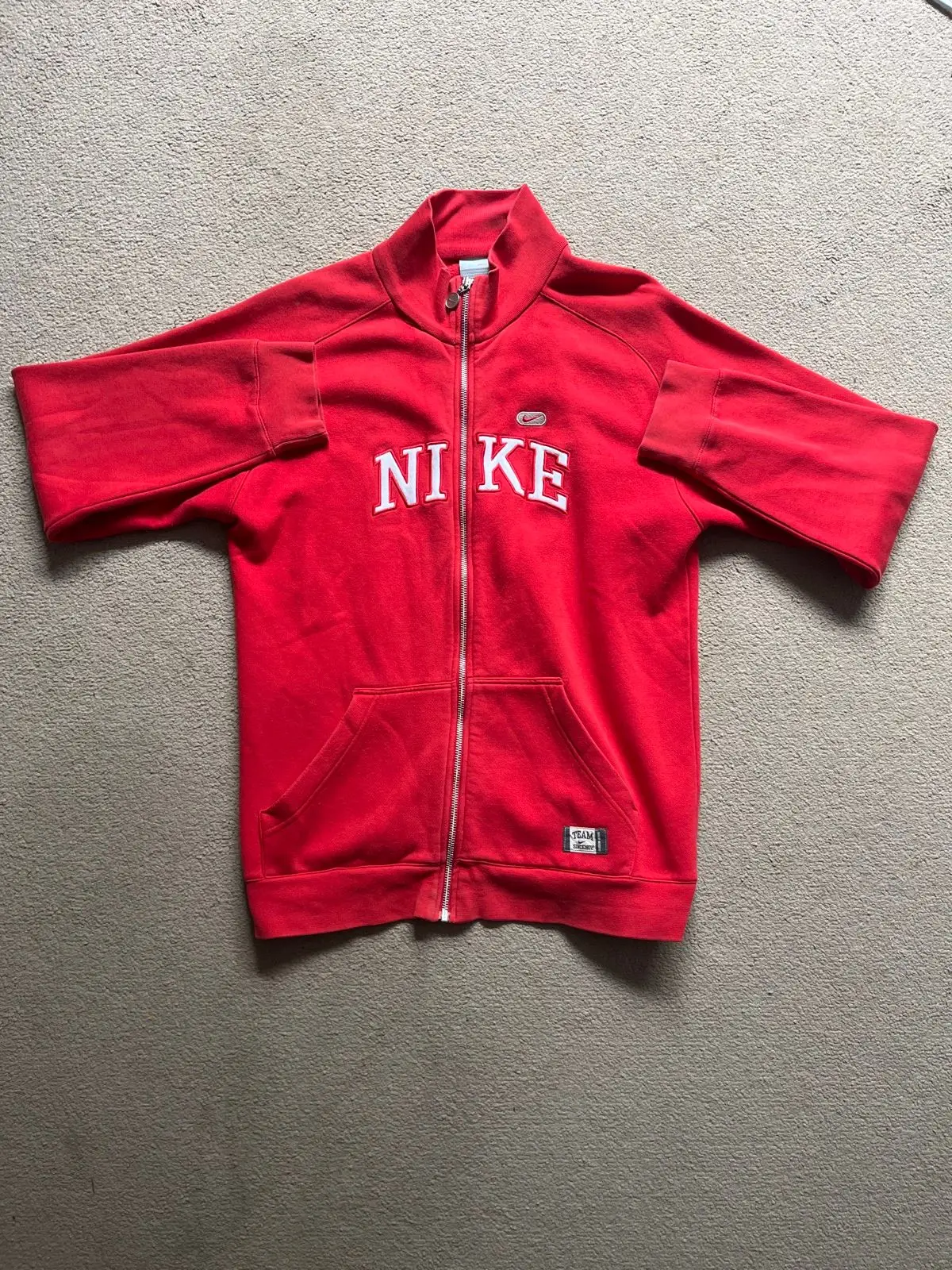 Nike Red Zip-Up Hoodie Size S