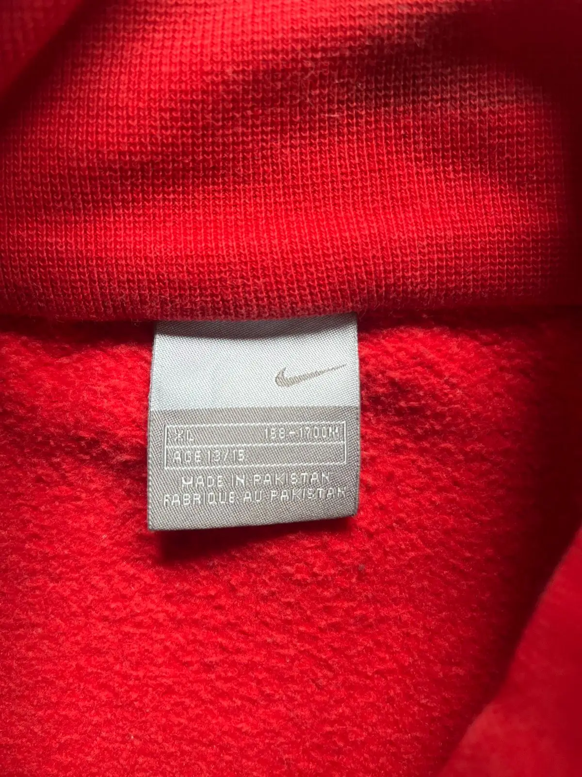 Nike Red Zip-Up Hoodie Size S