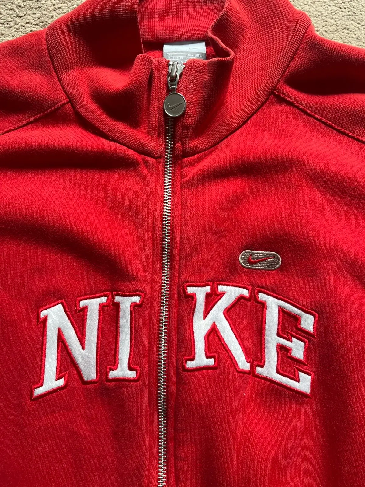 Nike Red Zip-Up Hoodie Size S