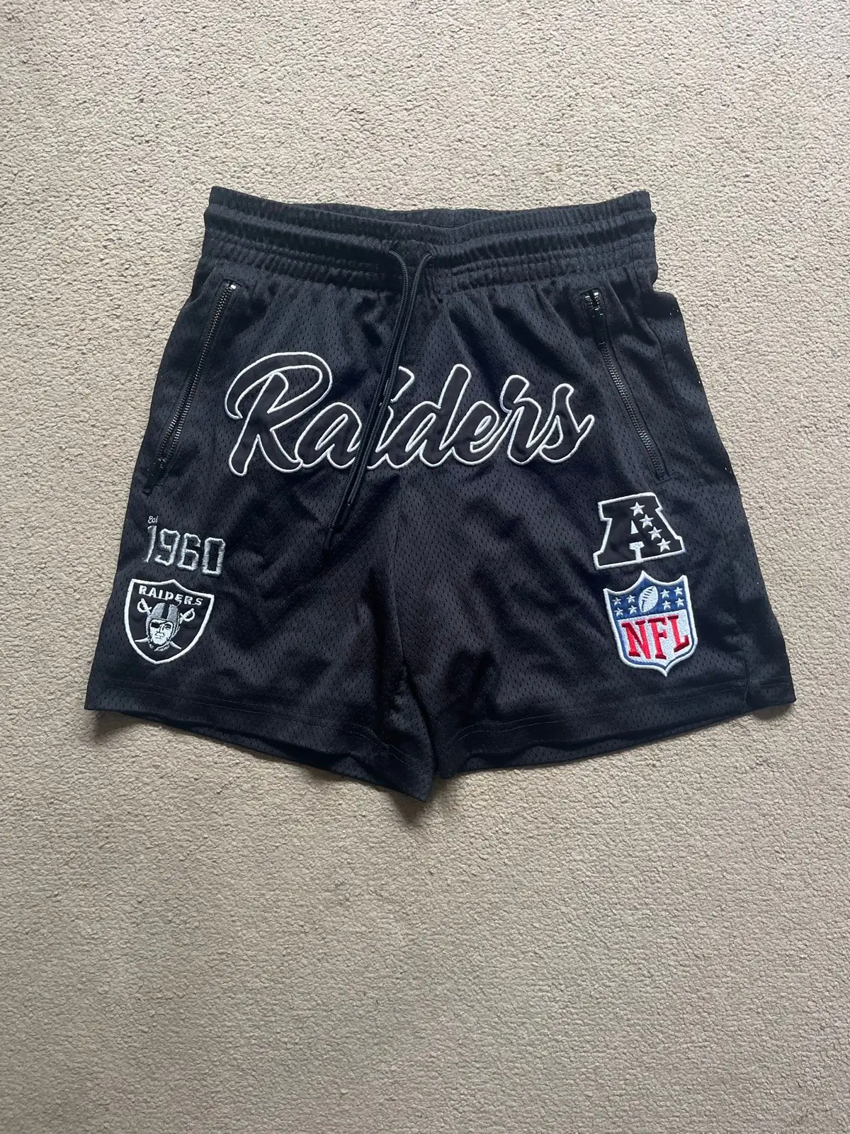 Factorie Oakland Raiders NFL Shorts Black S