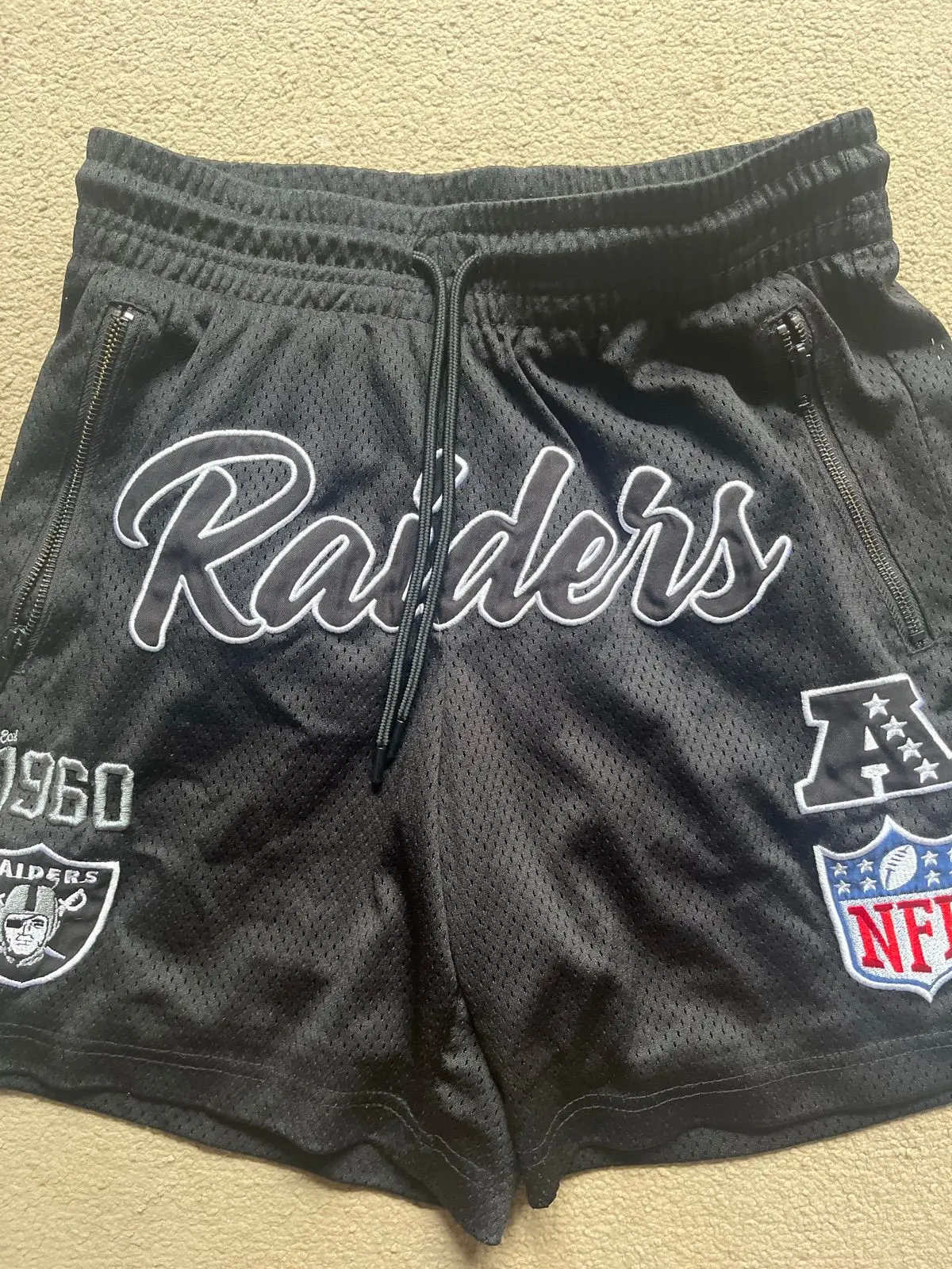 Factorie Oakland Raiders NFL Shorts Black S
