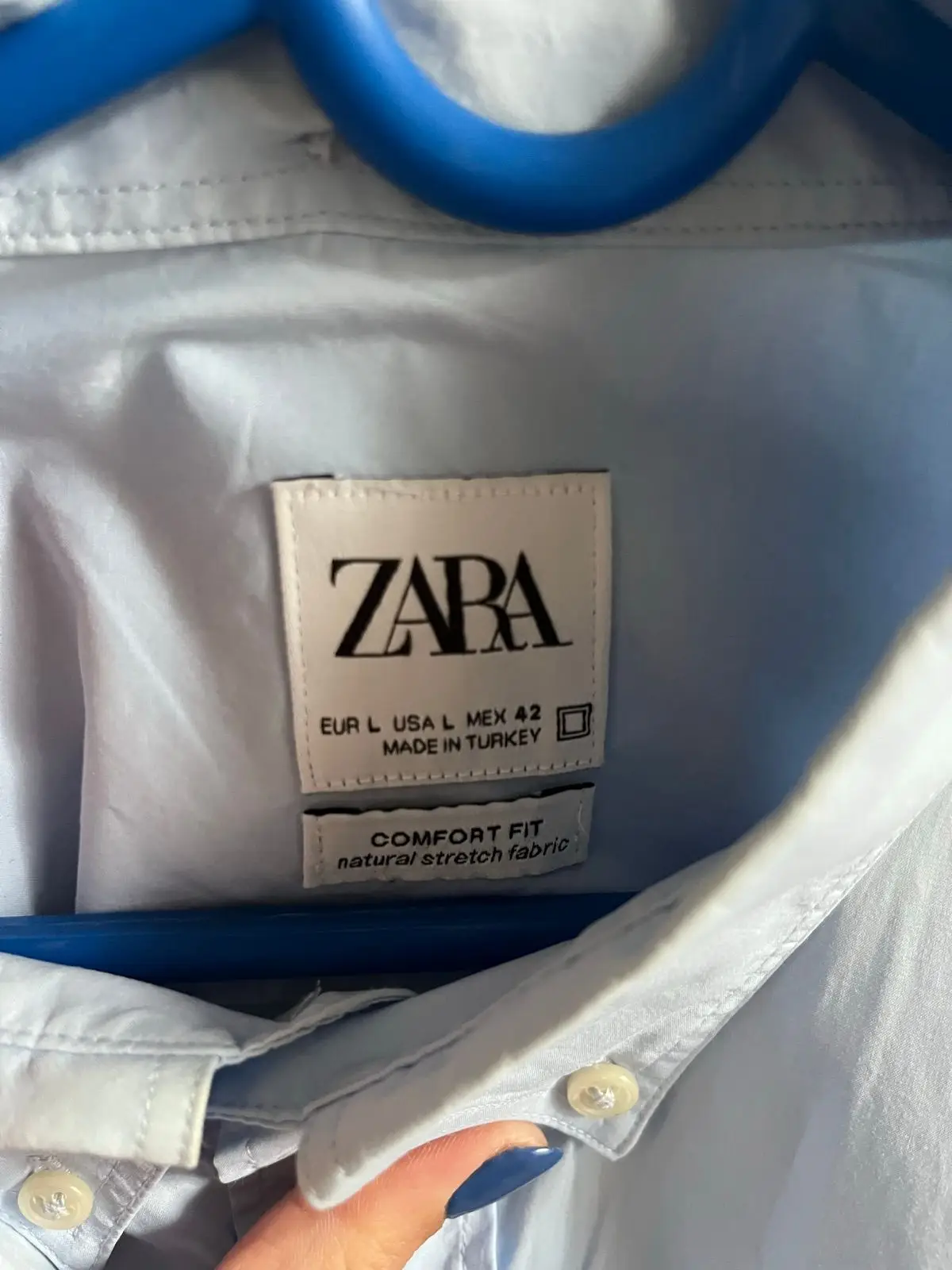 Zara Light Blue Shirt