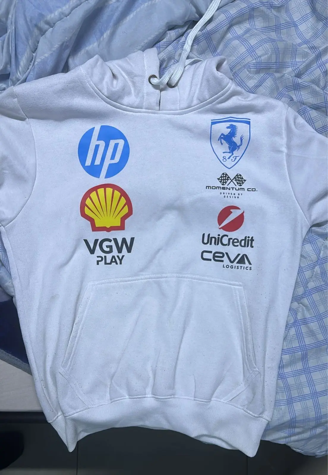 Ferrari White Hoodie