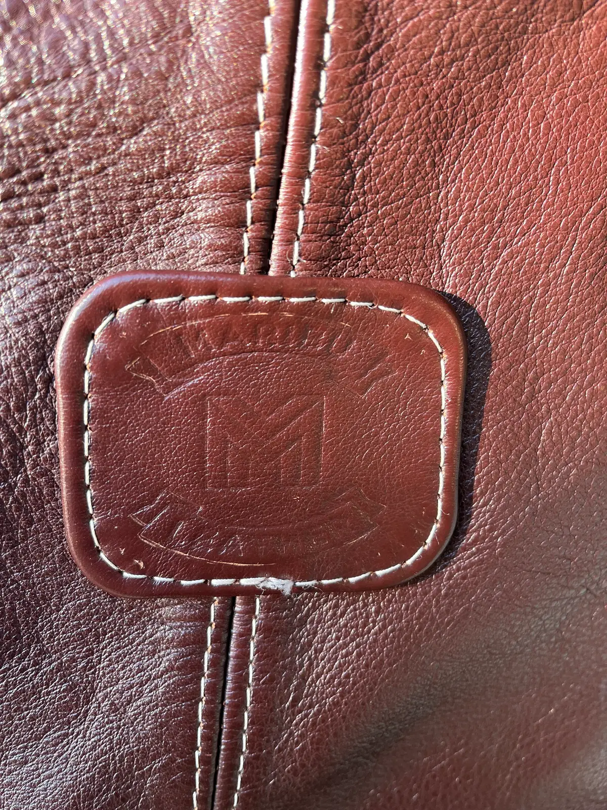 Hand bag made of leather