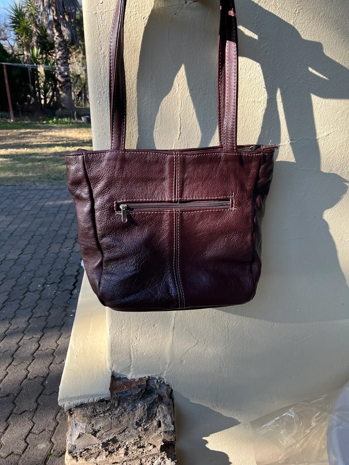Hand bag made of leather