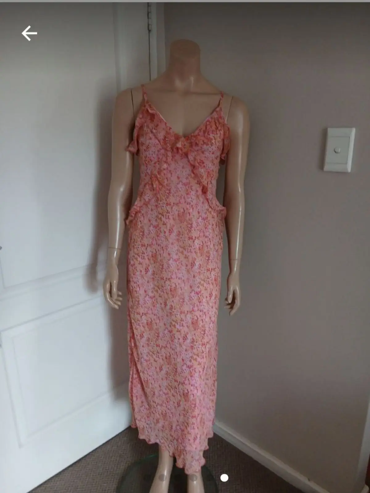 Floral Pink Maxi Dress