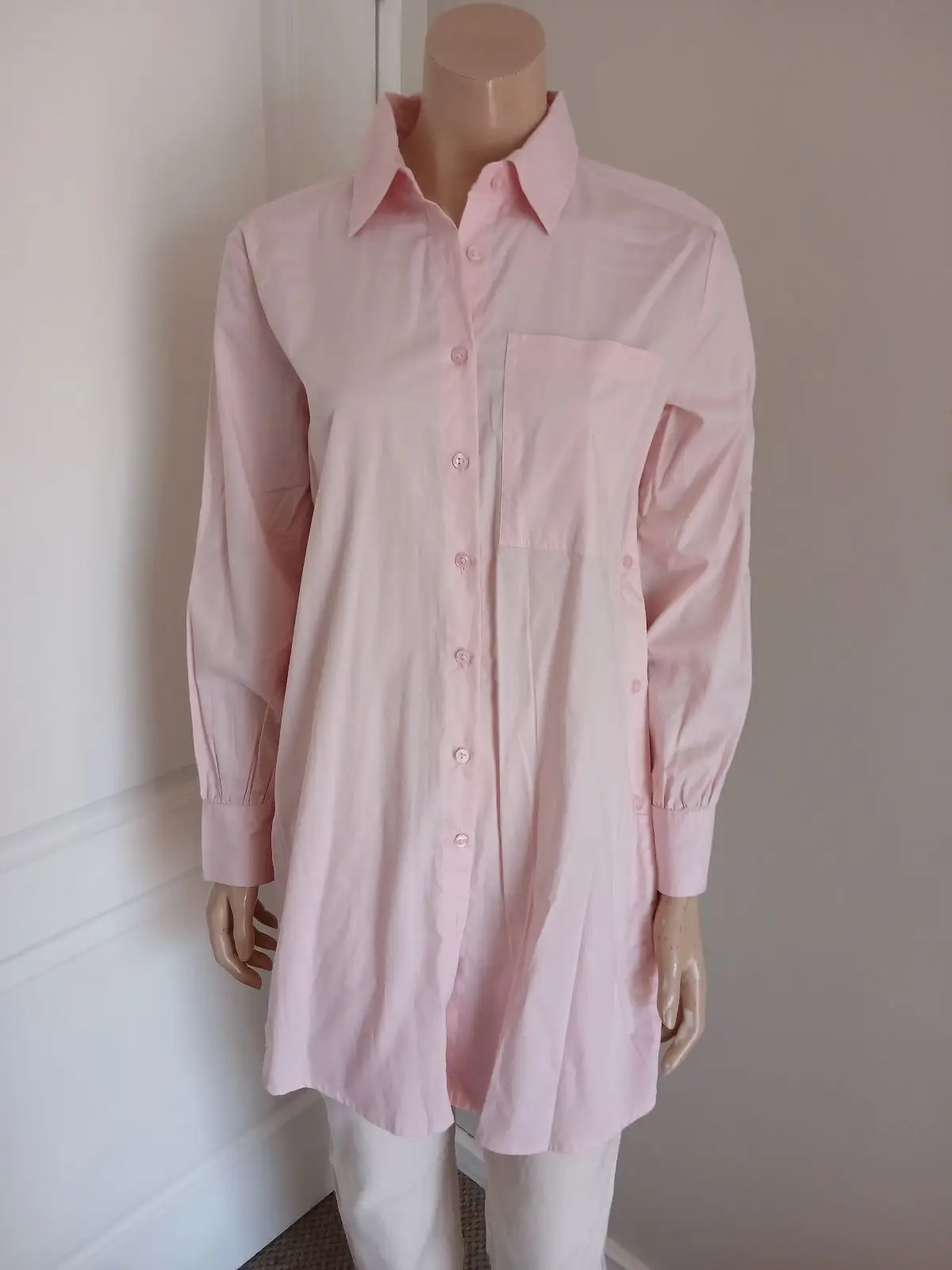 Earthaddict Light Pink Button-Up Shirt