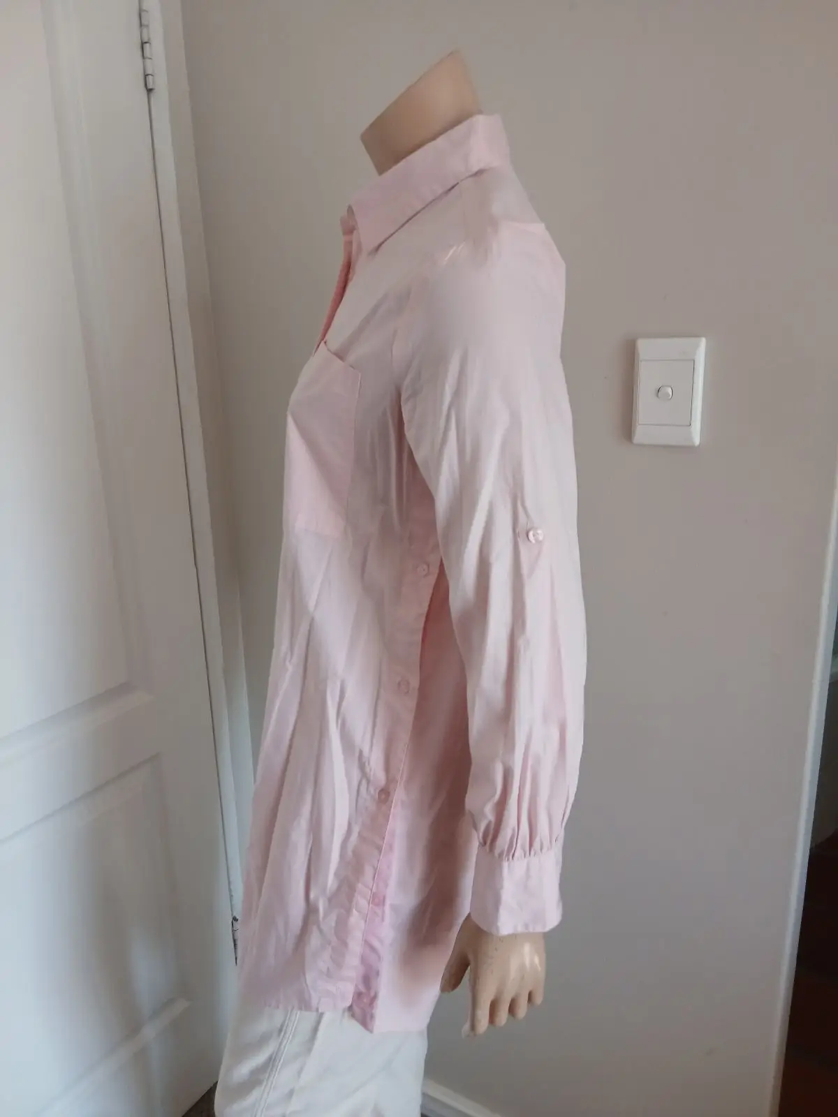 Earthaddict Light Pink Button-Up Shirt