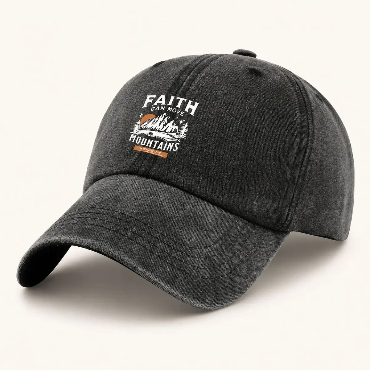 Burgundy Suede Cap with Embroidered Graphic