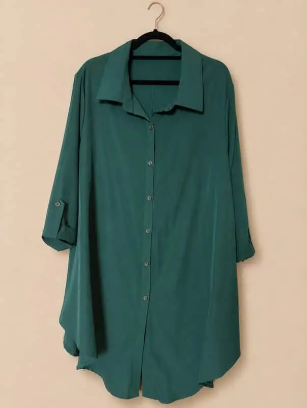 Woolworths Plus Size Green Button Blouse