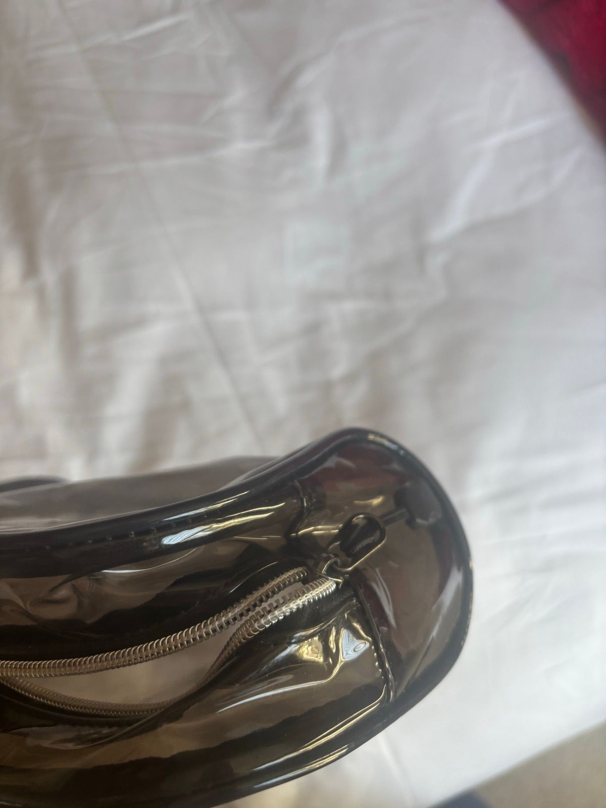 Black Glossy Cosmetic Bag