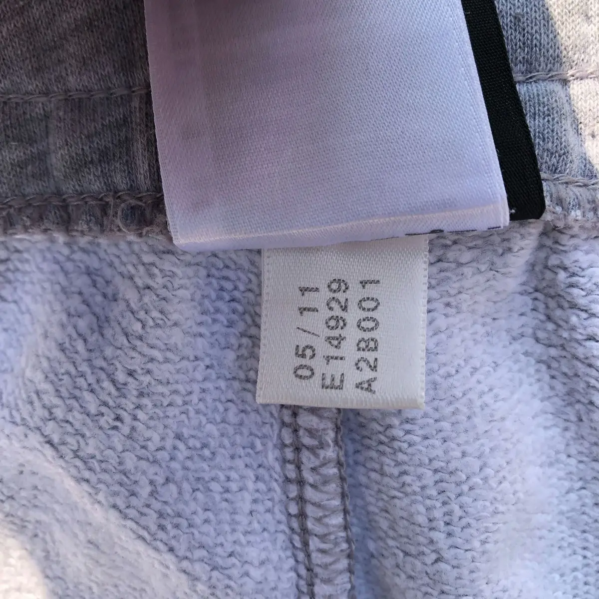 Adidas Grey Three-Stripe Track Pants