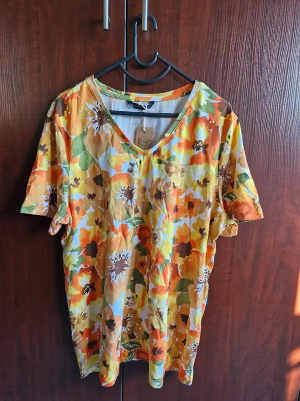 Miladys Orange floral shirt