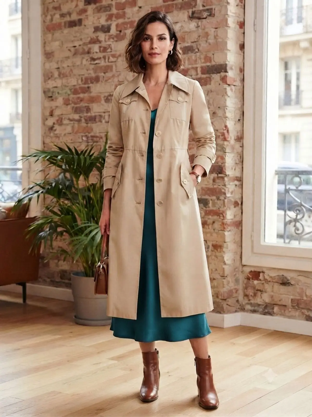 Vintage another marketplace Beige Trench Coat