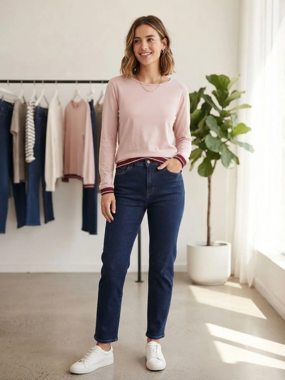 another marketplace Pink Long-Sleeve Top