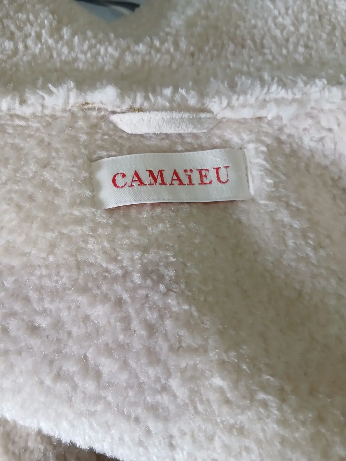 Cream Shearling Coat