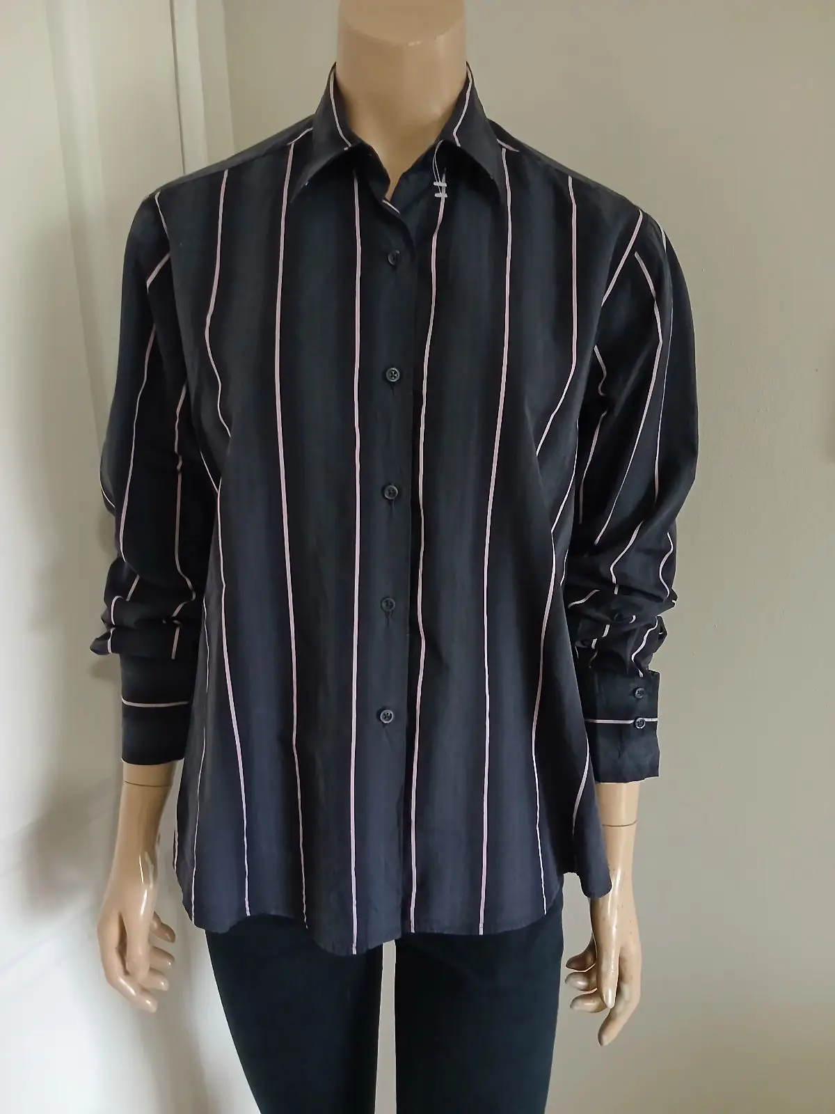 Striped Button-Up Shirt