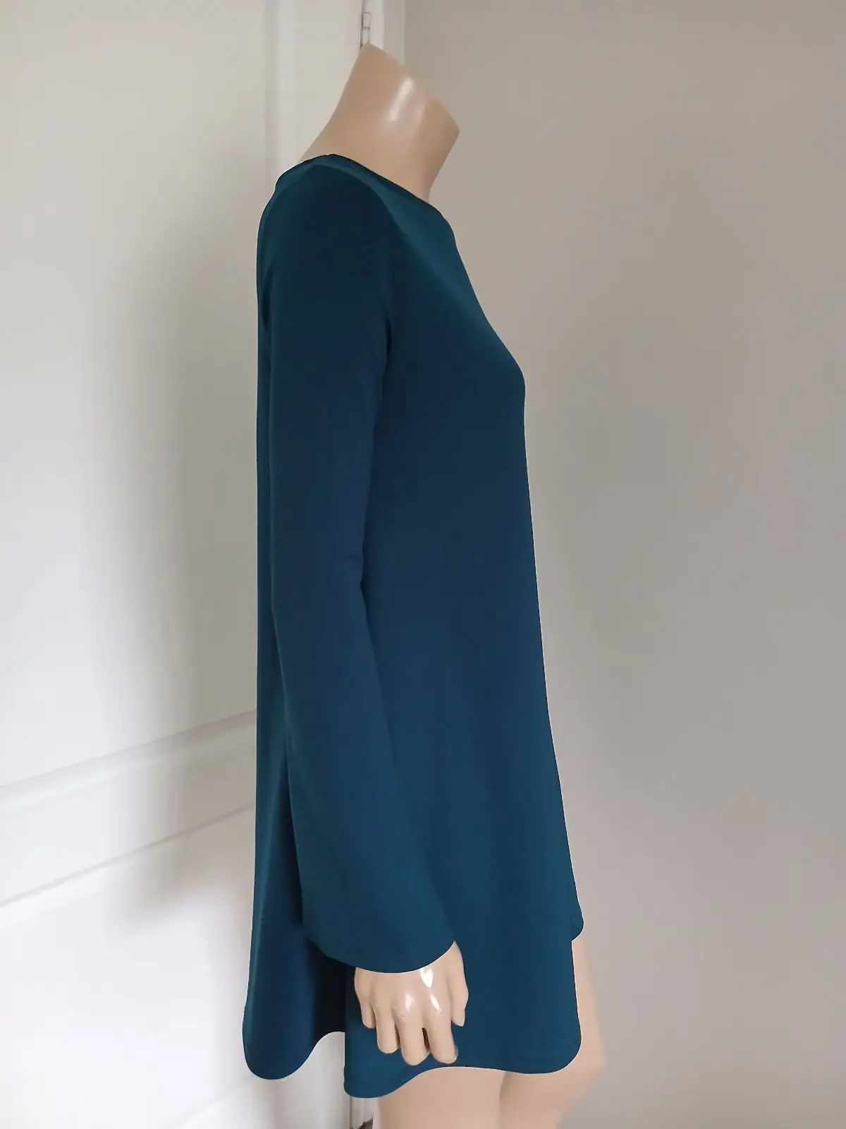 Zara Teal Long-Sleeve Dress