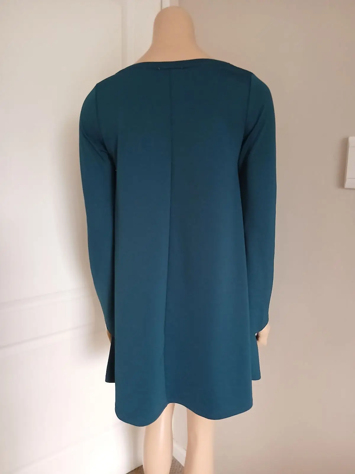 Zara Teal Long-Sleeve Dress
