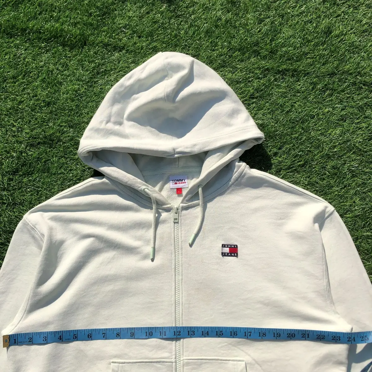 Tommy Hilfiger White Zip-Up Hoodie