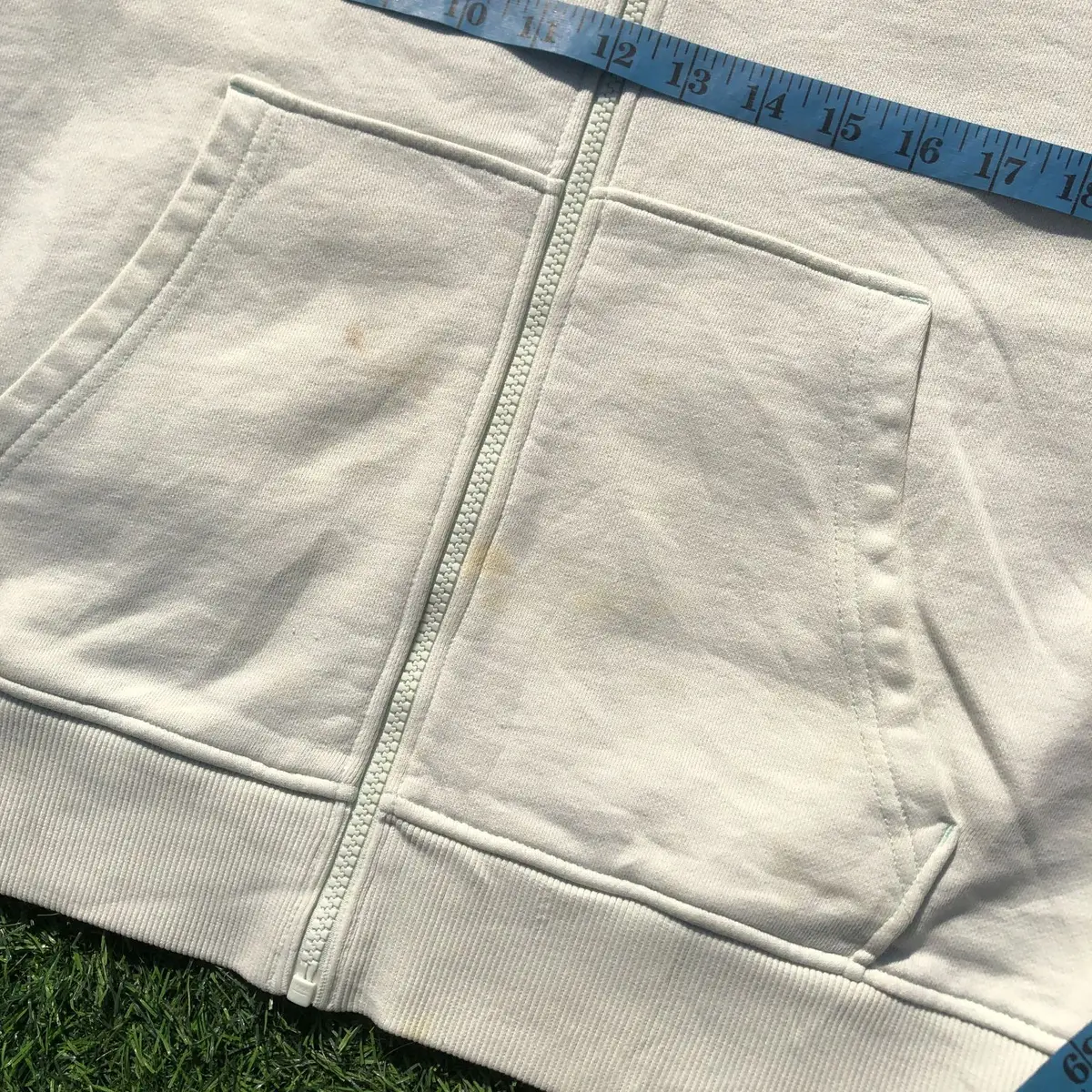 Tommy Hilfiger White Zip-Up Hoodie