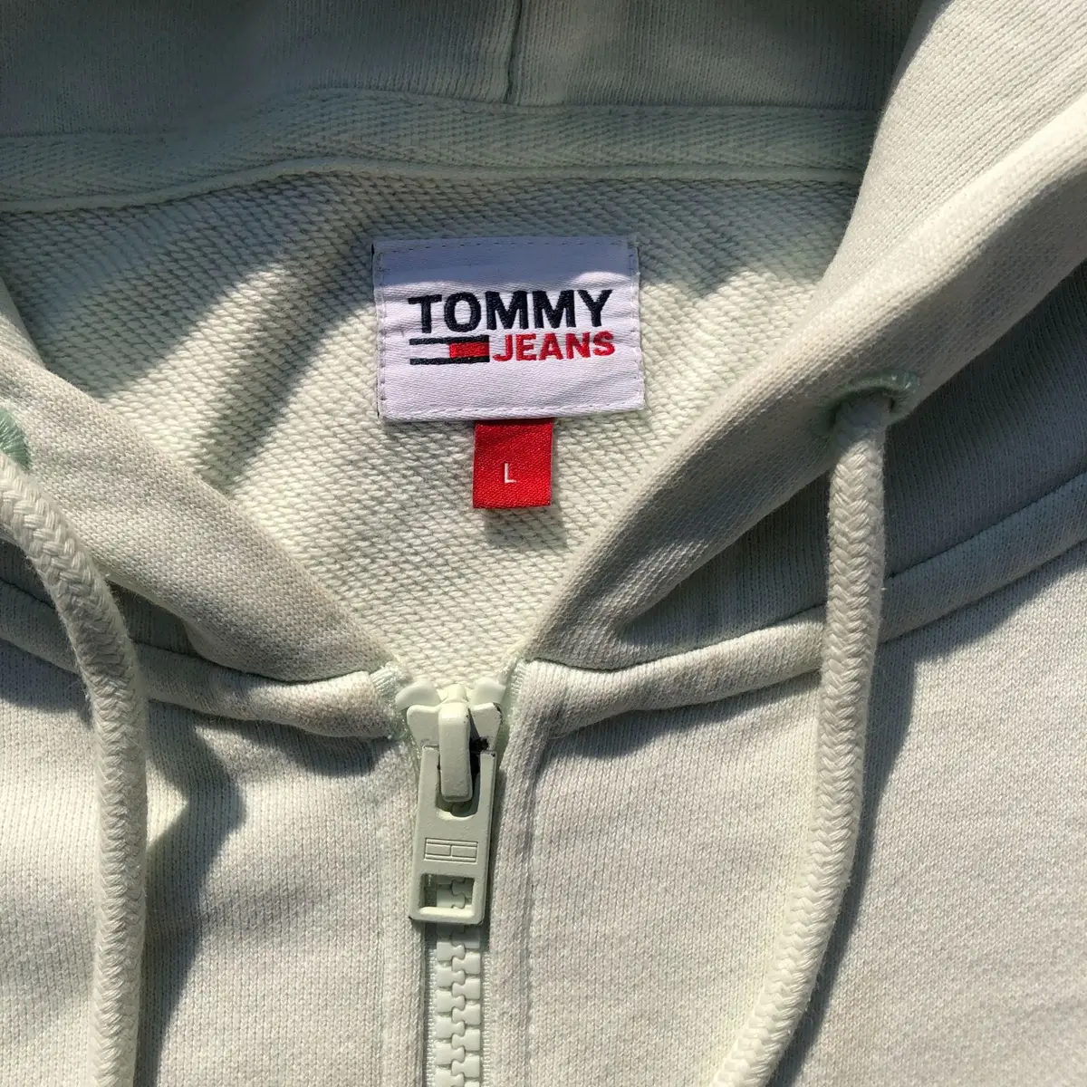 Tommy Hilfiger White Zip-Up Hoodie