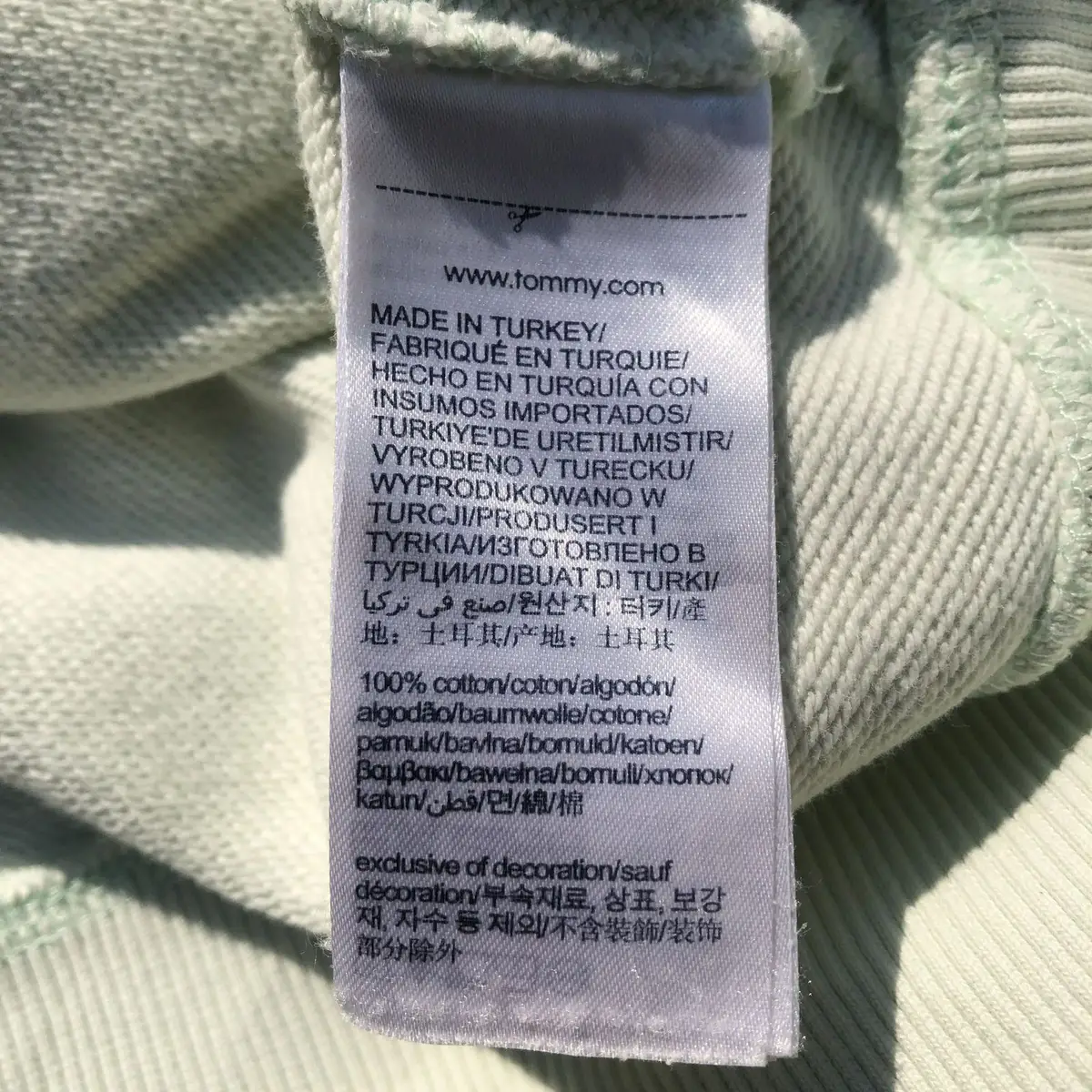 Tommy Hilfiger White Zip-Up Hoodie