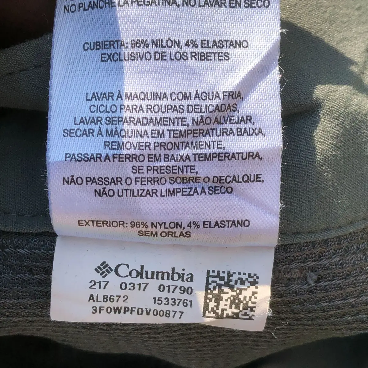 Columbia Item — Size S