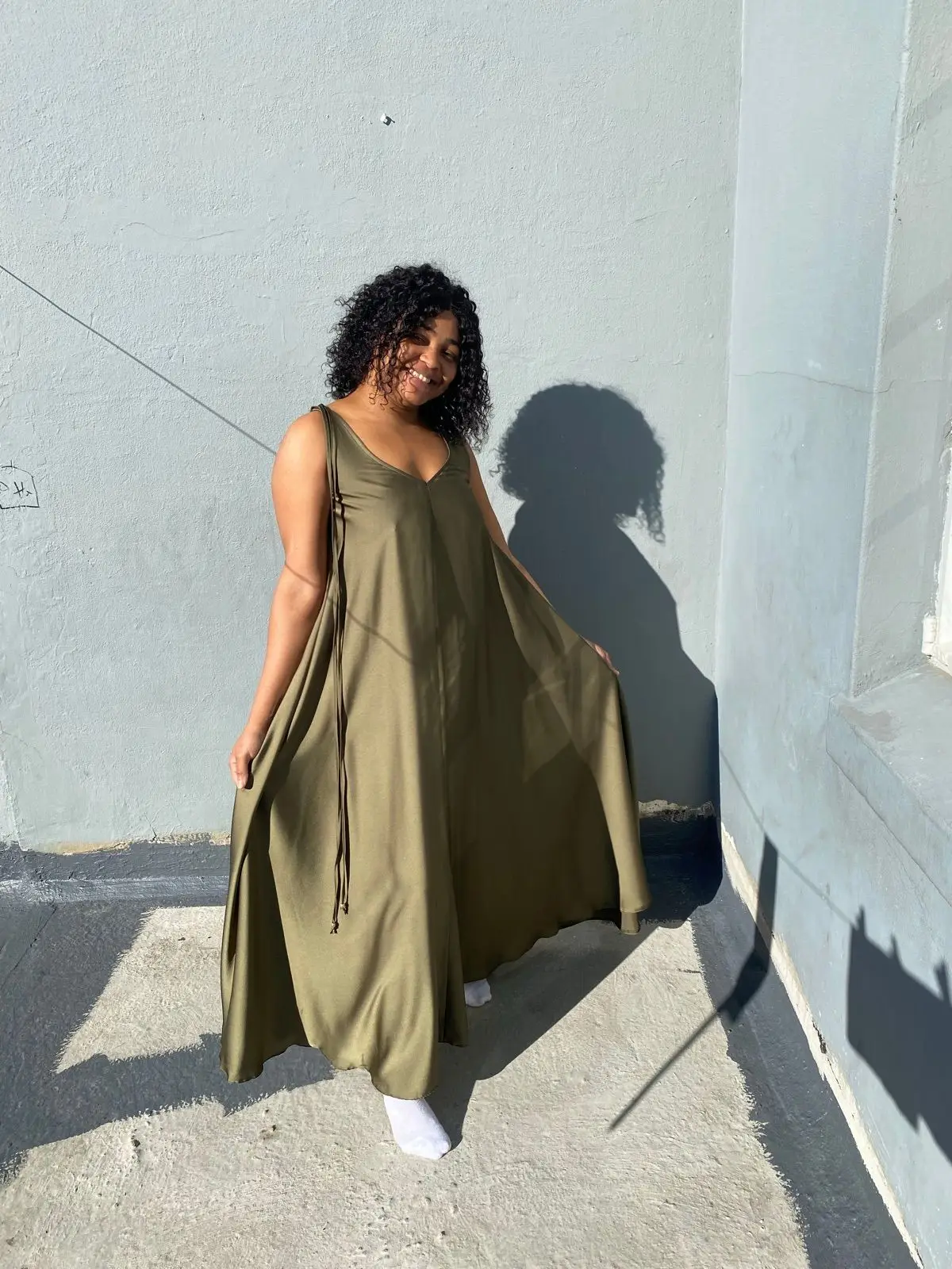 Truworths Olive Green Sleeveless Dress