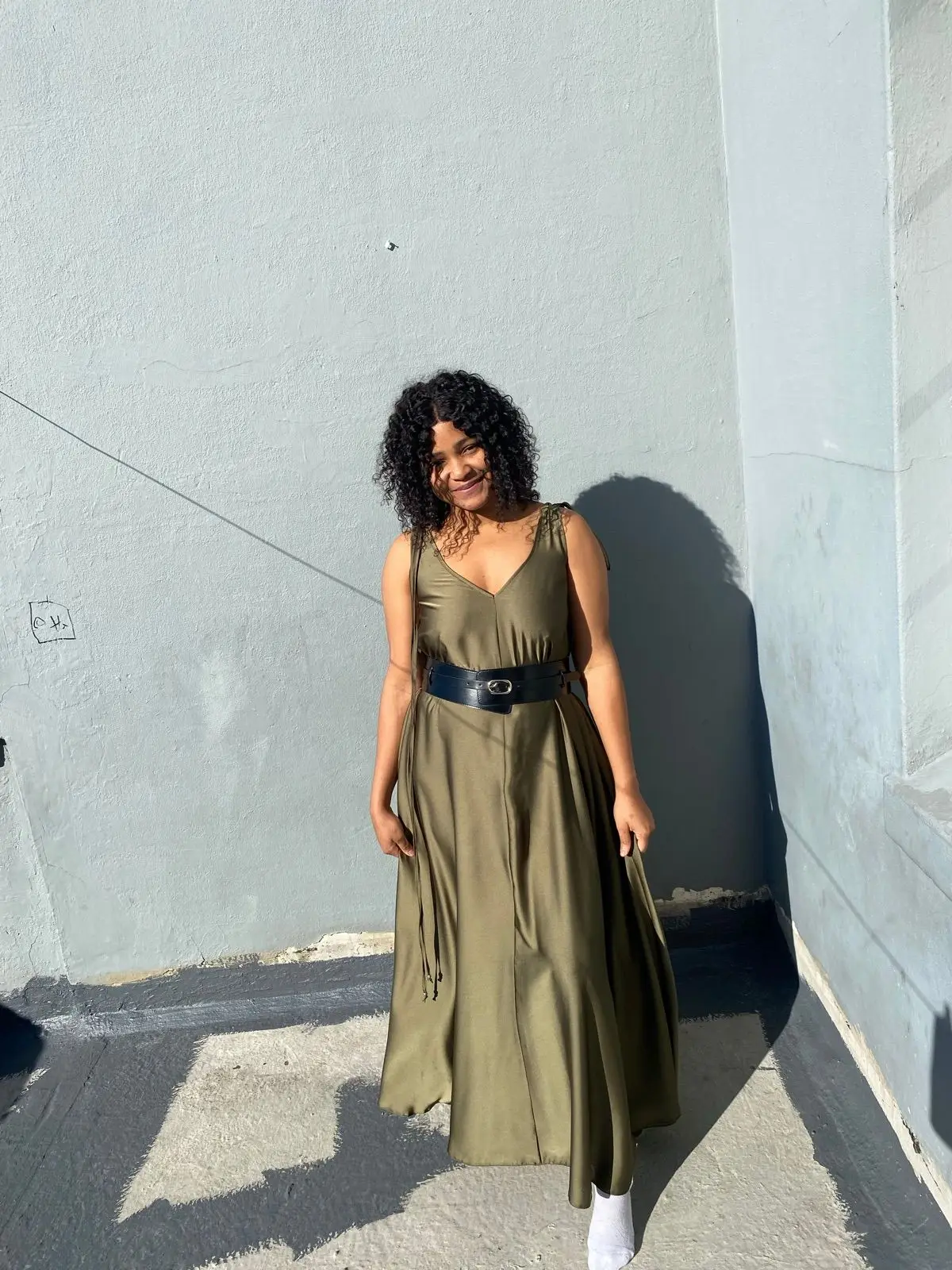 Truworths Olive Green Sleeveless Dress