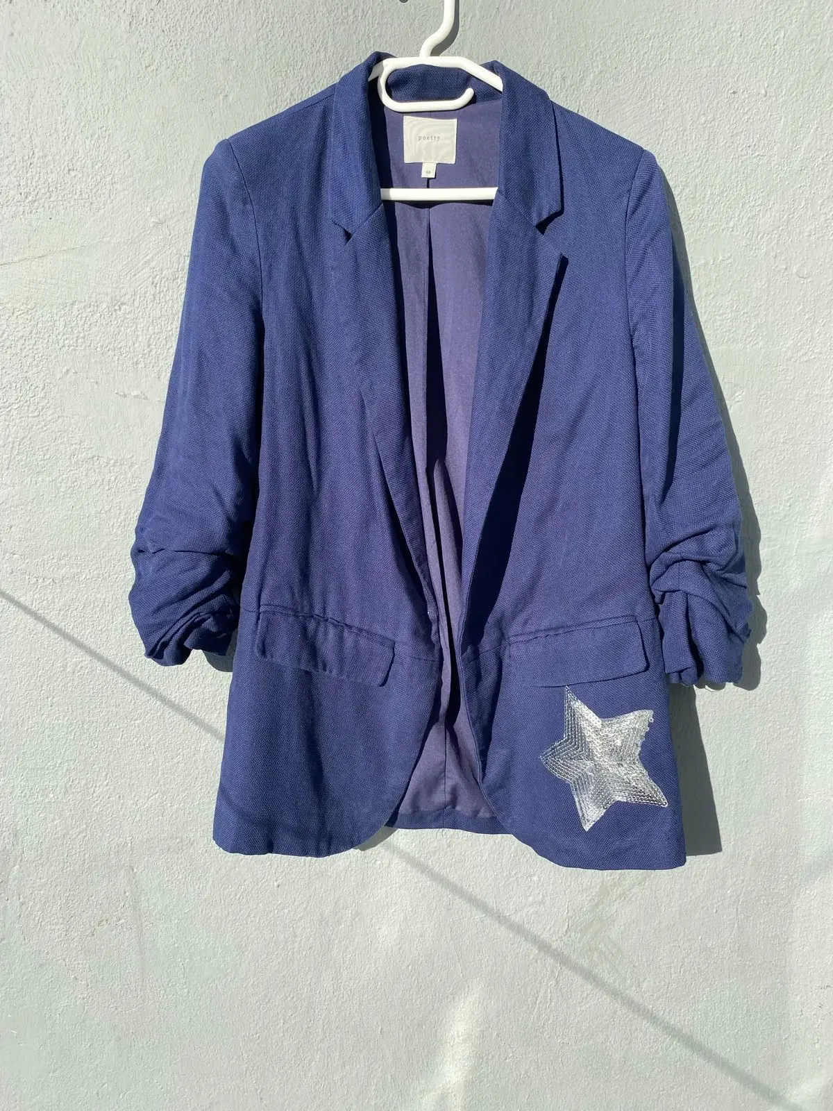 Navy Blazer with Star Detail