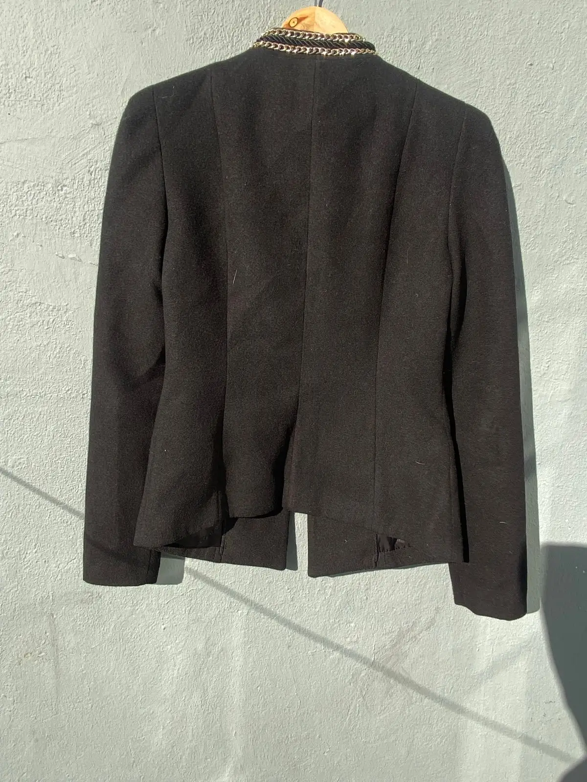 Morgan Black Blazer with Chain Detail