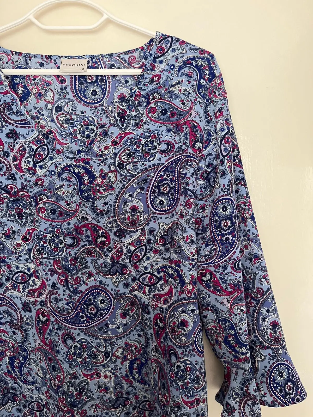 Foschini Paisley-Patterned Top Size 18