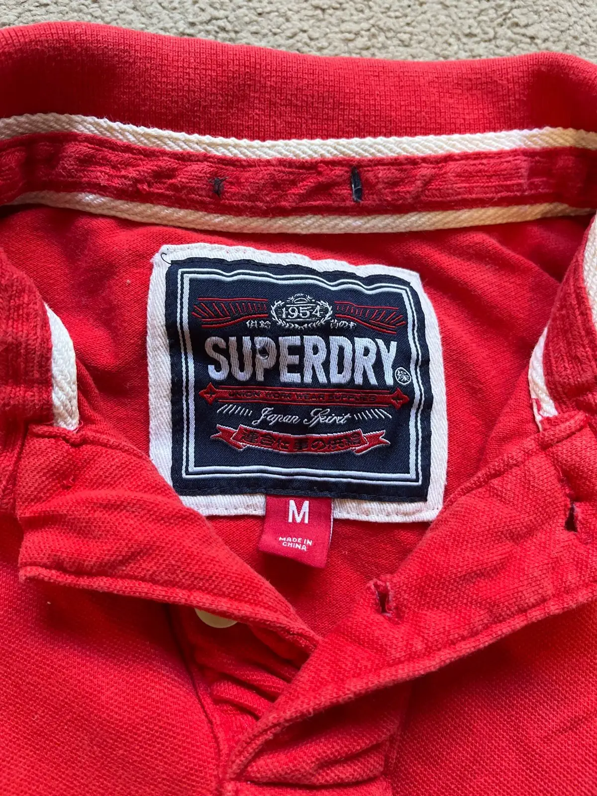 Superdry Red Polo Shirt