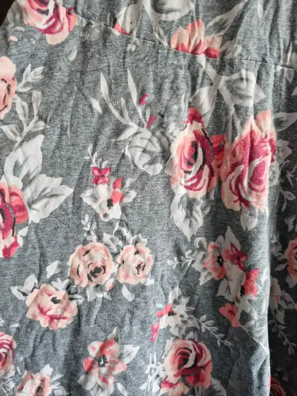 Grey floral long shirt