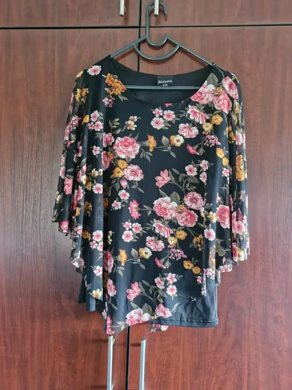 Massumi Floral black shirt