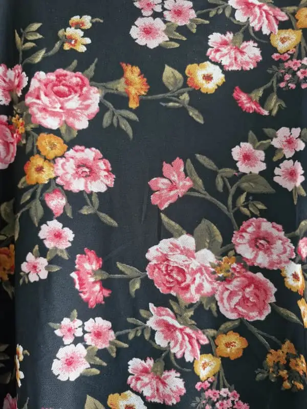 Floral black shirt