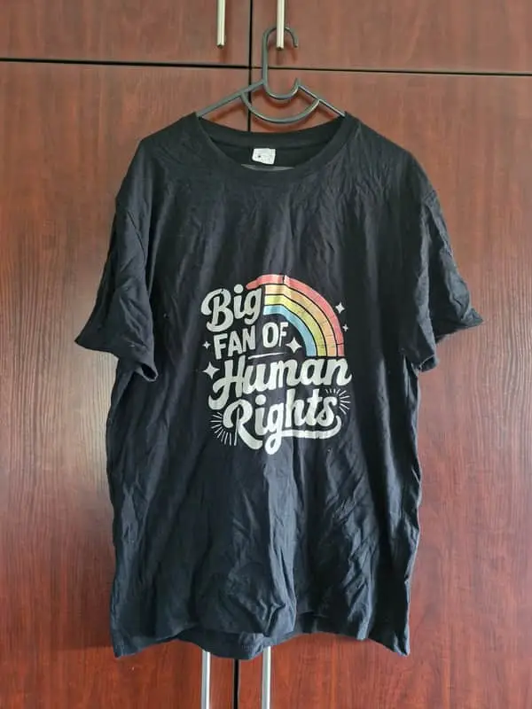 & Other Stories Black rainbow t-shirt