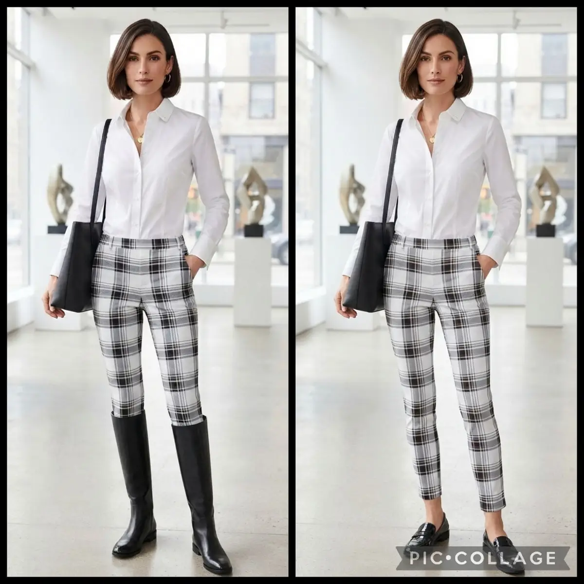 H&M White Button-Up Shirt