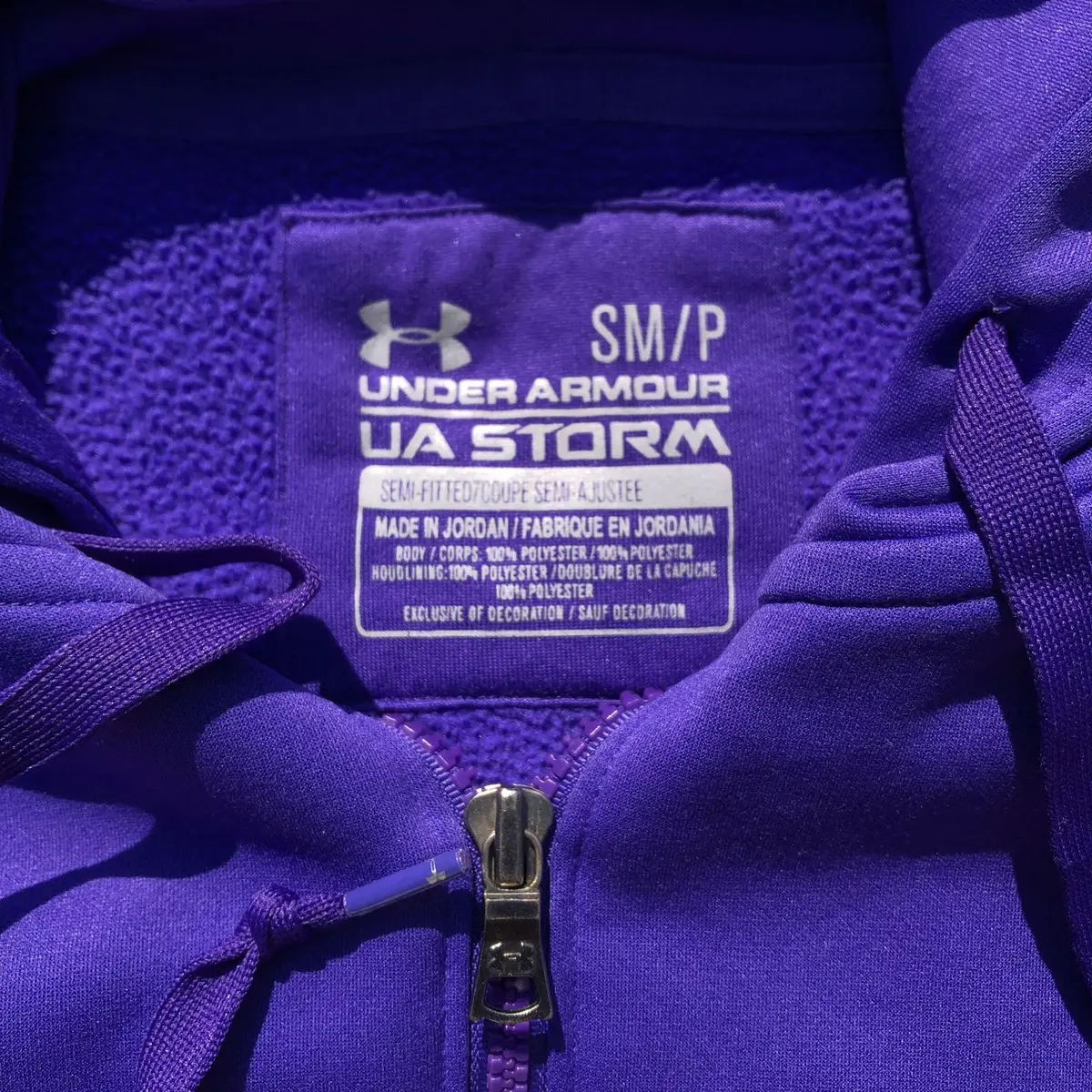 Under Armour Purple Zip-Up Hoodie