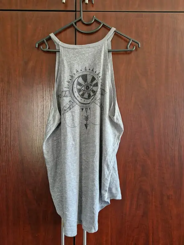 Grey long tank top