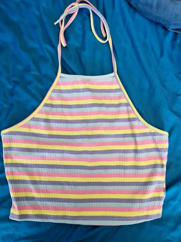 & Other Stories Rainbow crop top