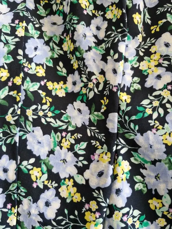 Floral long flowy trousers
