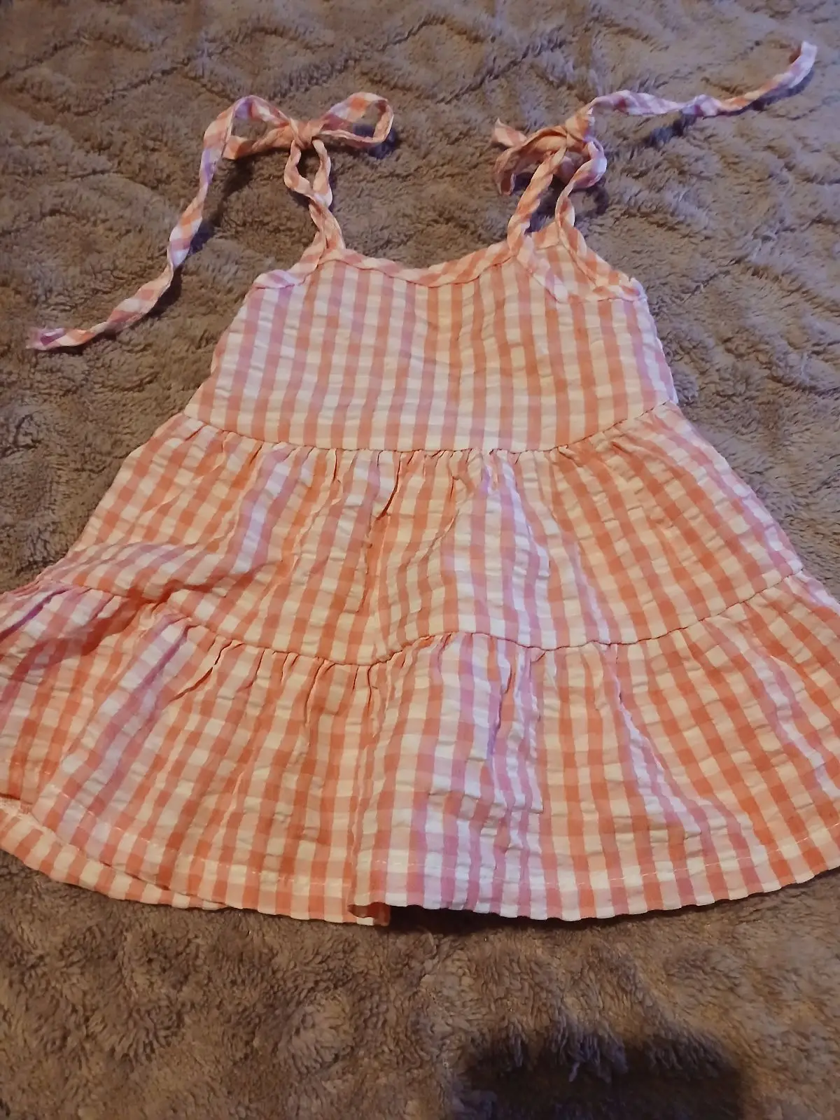 Jet Baby Dress Pink Gingham 3-6 Months