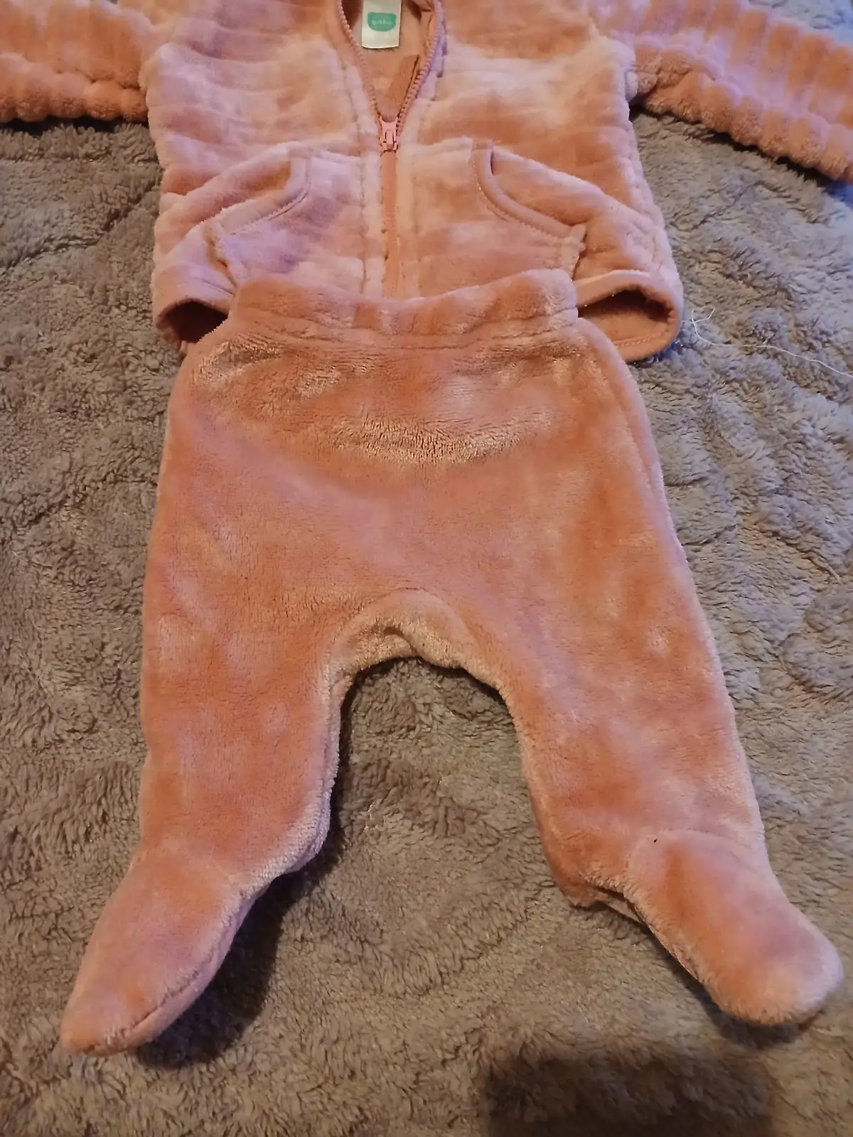 Ackermans Pink Newborn Hoodie with Bear Ears