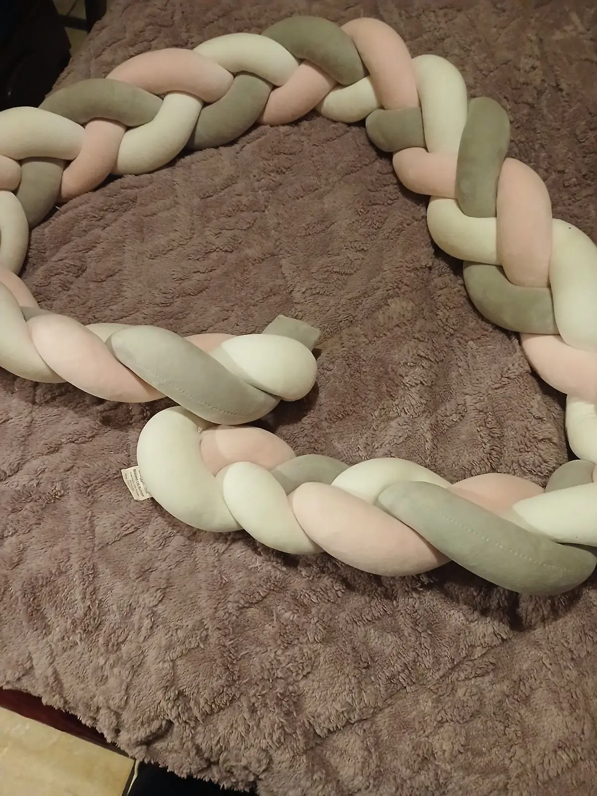 Braided Rope Dog Toy - Cream & Sage