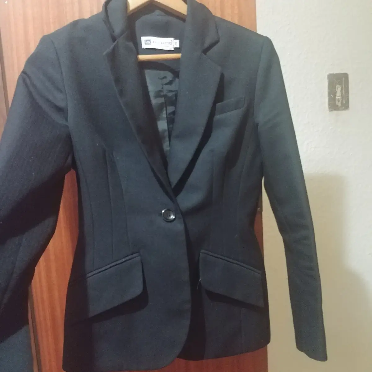 Black Single-Breasted Blazer Size 28