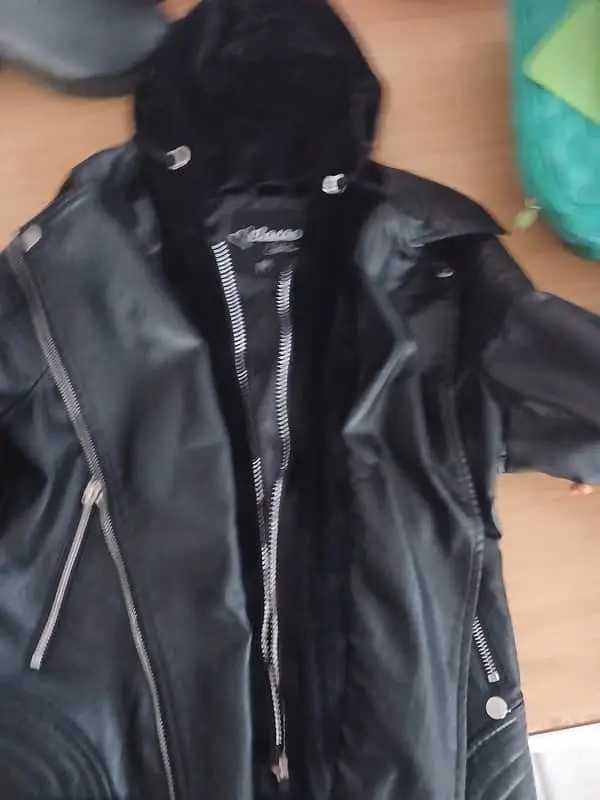 Biker leather jacket