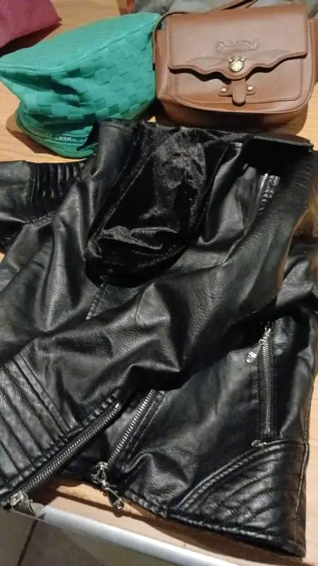 Biker leather jacket